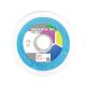 Sakata 3D filamento ABS E - Celeste / Light Blue