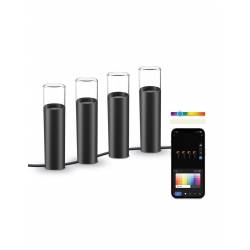 KSIX Set 4 balizas outdoor SmartLED