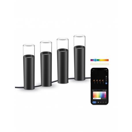 KSIX Set 4 balizas outdoor SmartLED