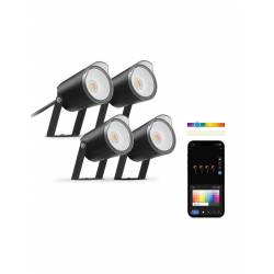 KSIX Set 4 focos outdoor SmartLED