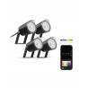 KSIX Set 4 focos outdoor SmartLED