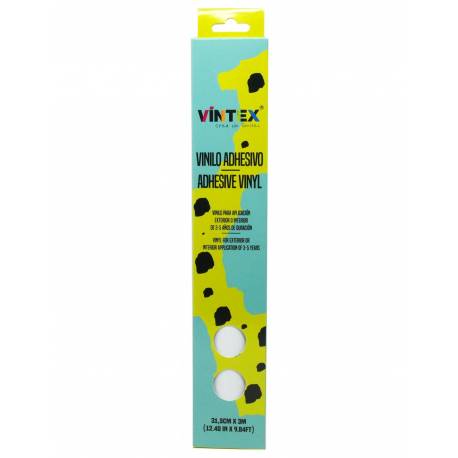 Vintex vinilo adhesivo mate 31,5 cm x 3 m color blanco