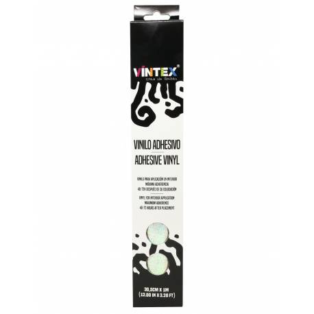 Vintex Vinilo adhesivo Sparkle color Plata