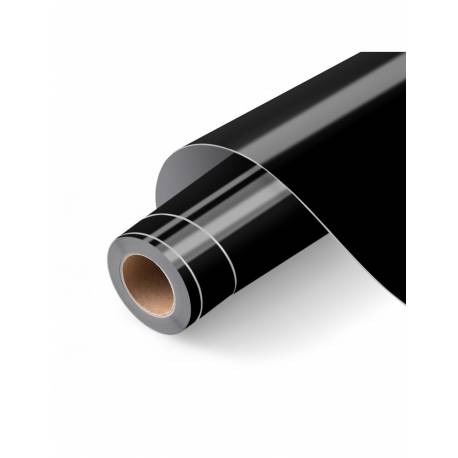LOKLIK Vinilo adhesivo brillo (30.5 cm x 1.80 m) color Negro