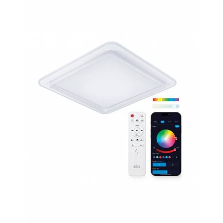 KSIX Plafón SmartLED Celeste