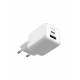KSIX Cargador de red VoltXtreme 30W USB-C y USB-A