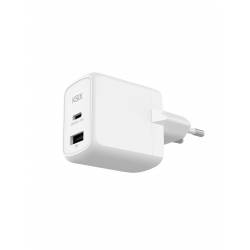 KSIX Cargador de red VoltXtreme 45W USB-C y USB-A