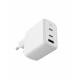 KSIX Cargador de red VoltXtreme 65W 2x USB-C y 1x USB-A