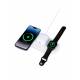 KSIX Cargador inalámbrico 3en1 15W Qi plegable