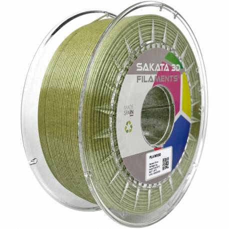 Sakata 3D filamento PLA Texture Wood Verde Oliva 1 Kg